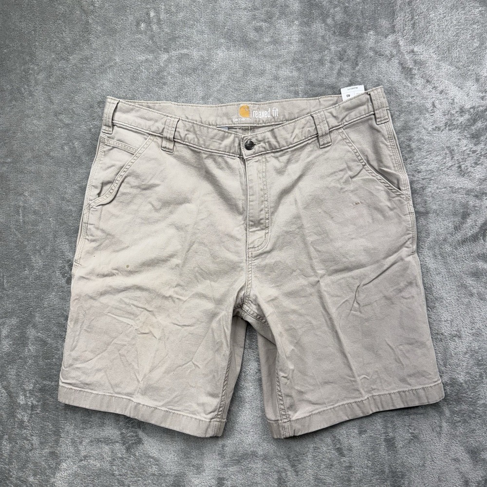 Carhartt Men Beige Cargo Shorts 102514 232 Size 40